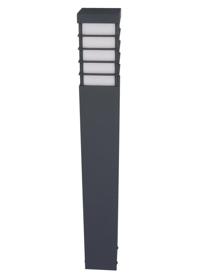 Lampa ogrodowa kwadratowa nowoczesna MERIVA 80cm słupek E27 - LEDco.pl