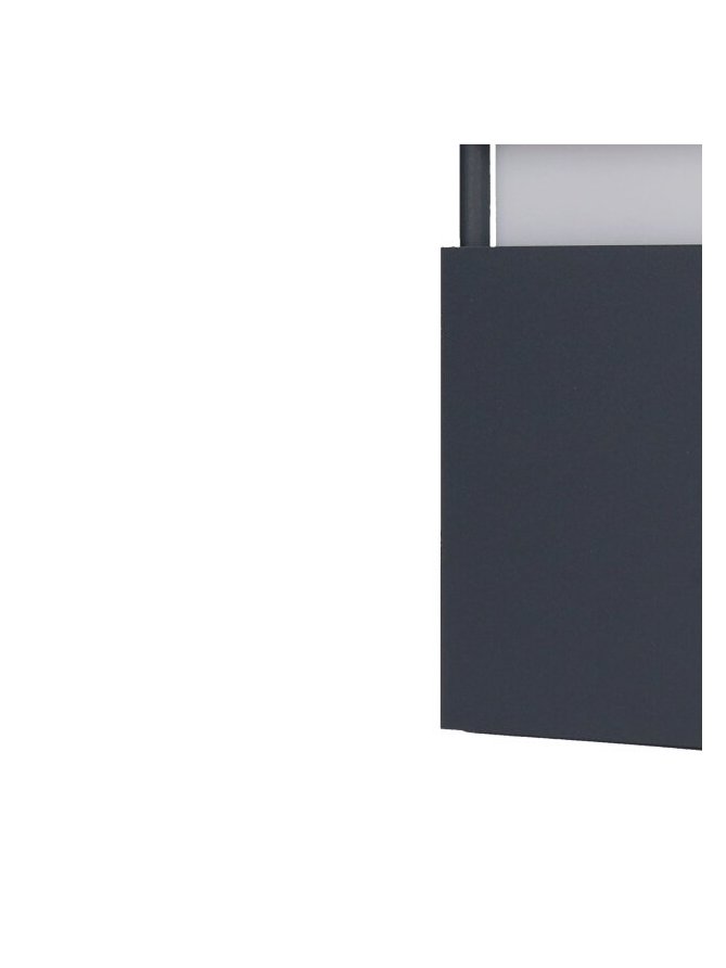 Lampa zewnętrzna kwadratowa z kratką do ogrodu MERIVA 30cm - LEDco.pl