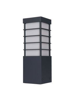 Lampa zewnętrzna kwadratowa z kratką do ogrodu MERIVA 30cm - LEDco.pl