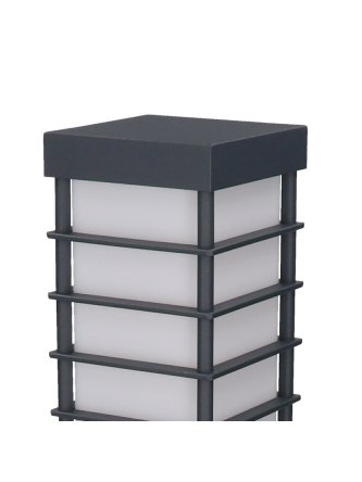Lampa zewnętrzna kwadratowa z kratką do ogrodu MERIVA 30cm - LEDco.pl 2