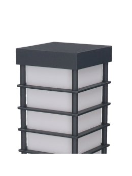 Lampa zewnętrzna kwadratowa z kratką do ogrodu MERIVA 30cm - LEDco.pl
