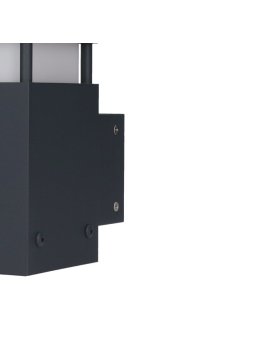 Kinkiet ogrodowy kwadratowy lampa ścienna z kratką MERIVA - LEDco.pl