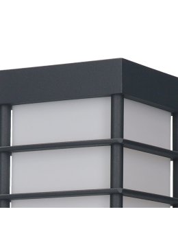 Kinkiet ogrodowy kwadratowy lampa ścienna z kratką MERIVA - LEDco.pl