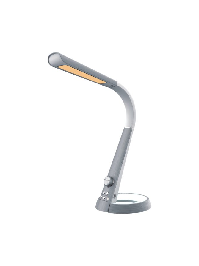 Lampka biurkowa K-BL1063 srebrna z serii BERKANE