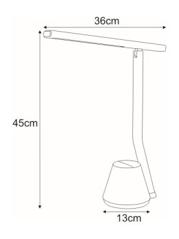 Lampka biurkowa K-BL1066 biała z serii KIKI