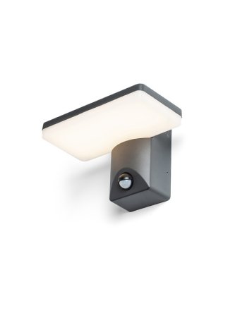 RINA PIR ścienna antracyt  230V LED 12W IP65  3000K
