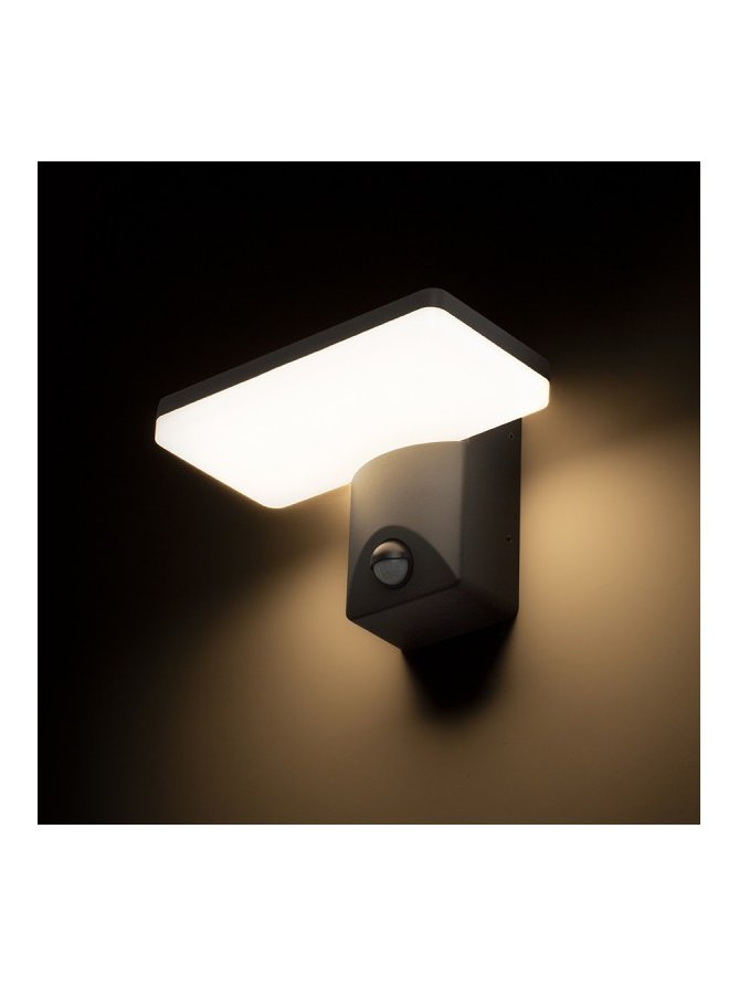RINA PIR ścienna antracyt  230V LED 12W IP65  3000K