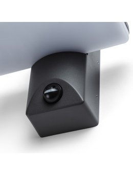 RINA PIR ścienna antracyt  230V LED 12W IP65  3000K
