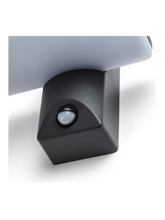 RINA PIR ścienna antracyt  230V LED 12W IP65  3000K