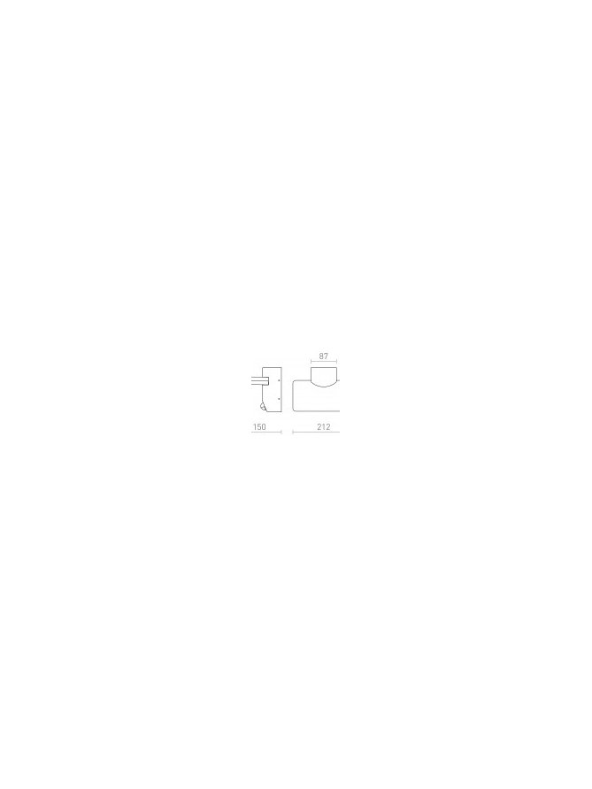 RINA PIR ścienna antracyt  230V LED 12W IP65  3000K