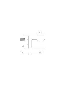 RINA PIR ścienna antracyt  230V LED 12W IP65  3000K
