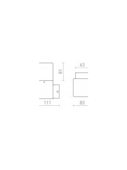 CLYDE ścienna antracyt  230V E27 28W IP44