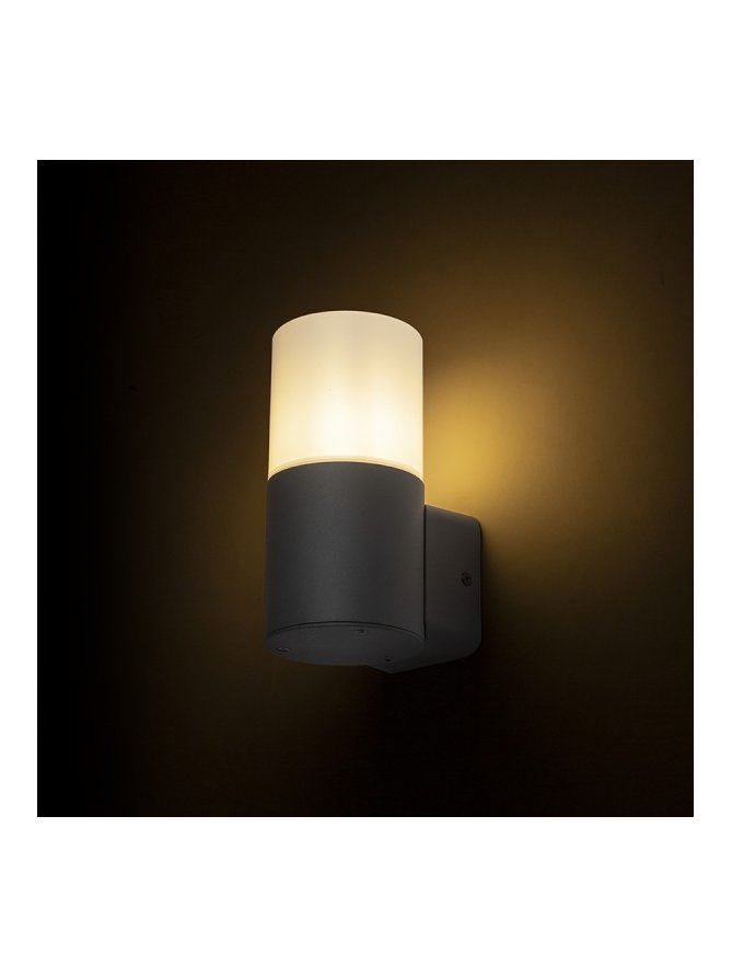 BONNIE ścienna antracyt opalowy PP 230V E27 28W IP44
