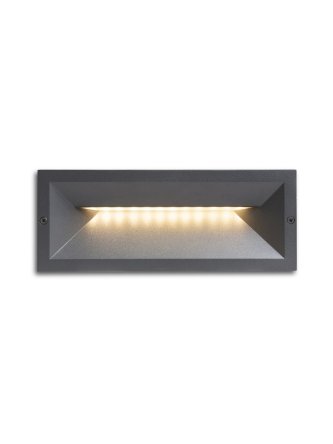 RAGG wpuszczana czarna  230V LED 12W IP65  3000K 2