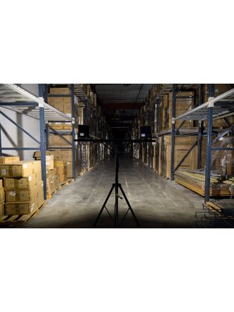 Naświetlacz LED na statywie wysokim 300cm 2x100W lampa budowlana CREE SMD 2