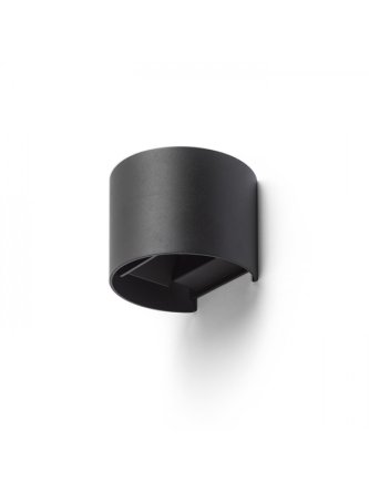 TITO R DIMM ścienna czarna  230V LED 2x3W IP65  3000K 2