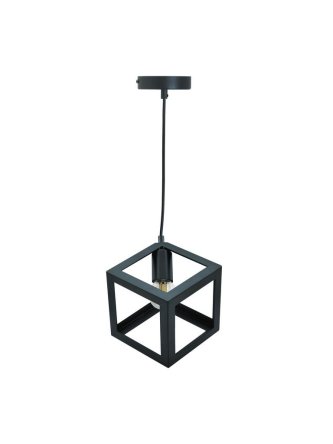 Lampa wisząca industrialna kostka czarna SWEDEN C 305510 - LEDco.pl