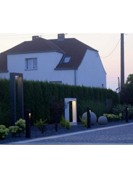 Lampa ogrodowa kwadratowa nowoczesna Modern 60cm IP44 Radex - LEDco.pl