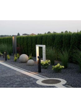 Lampa ogrodowa kwadratowa nowoczesna Modern 60cm IP44 Radex - LEDco.pl