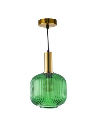 Lampa wisząca żyrandol szklany glamour CUMBRIA GREEN 317414 - LEDco.pl