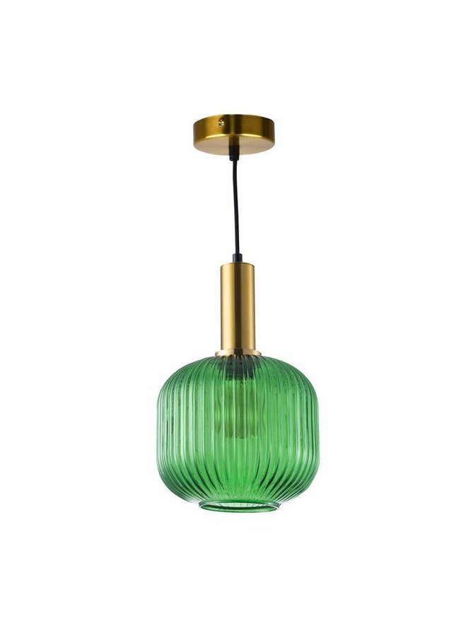 Lampa wisząca żyrandol szklany glamour CUMBRIA GREEN 317414 - LEDco.pl