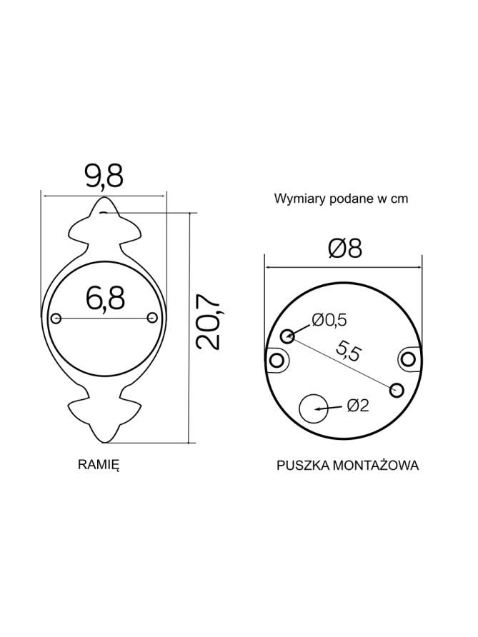 Kinkiet zewnętrzny retro CORDOBA 2 lampa elewacyjna czarna K 3012/1/TD