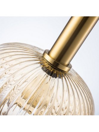 Lampa wisząca zwis żyrandol NORFOLK AMBER 317384 - LEDco.pl 2