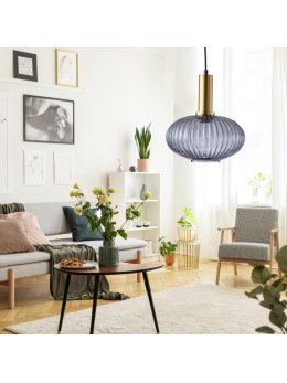 Lampa wisząca żyrandol glamour NORFOLK SMOKEY 317391 - LEDco.pl
