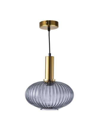 Lampa wisząca żyrandol glamour NORFOLK SMOKEY 317391 - LEDco.pl