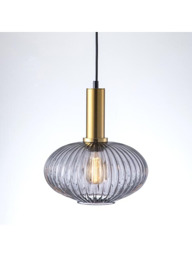 Lampa wisząca żyrandol glamour NORFOLK SMOKEY 317391 - LEDco.pl