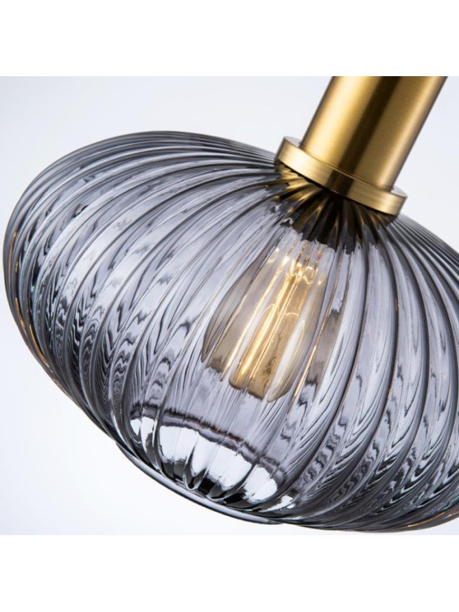 Lampa wisząca żyrandol glamour NORFOLK SMOKEY 317391 - LEDco.pl