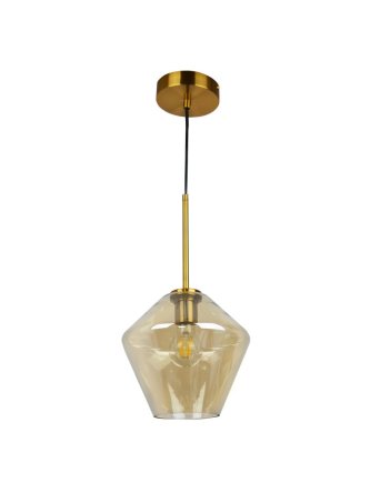 Lampa wisząca złota glamour nowoczesna GREA-S 316240 - LEDco.pl