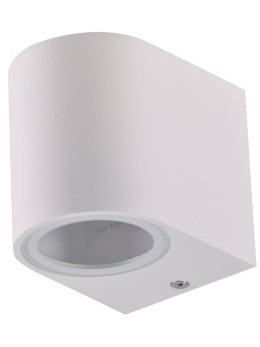 Kinkiet ogrodowy okrągły BOSTON biały 1xGU10 w dół 313355 - Ledco.pl