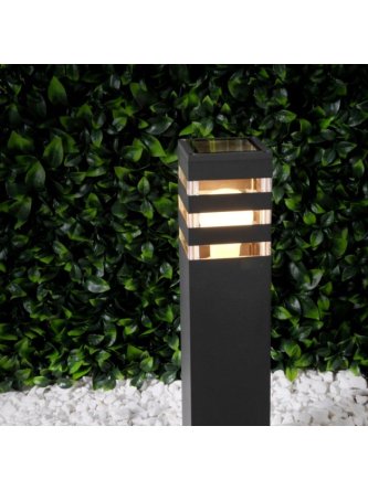 Lampa ogrodowa stojąca słupek zewnętrzny TEKSAS z kratką - LEDco.pl 2