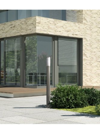 Lampa ogrodowa inox LIVIA 100cm tuba do oświetlenia ścieżki - LEDco.pl 2