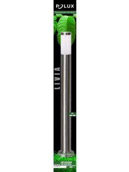 Lampa ogrodowa inox LIVIA 100cm tuba do oświetlenia ścieżki - LEDco.pl