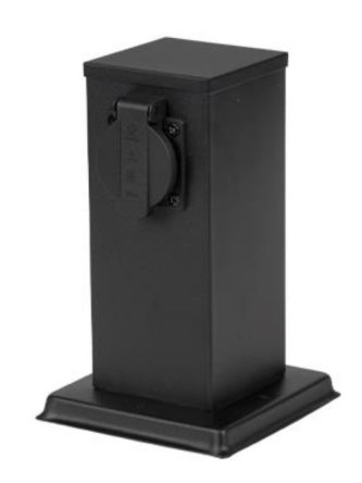 Słupek ogrodowy z gniazdami Ontario 20cm 7671 - sklep LEDco.pl