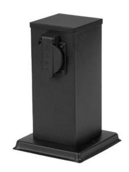 Słupek ogrodowy z gniazdami Ontario 20cm 7671 - sklep LEDco.pl