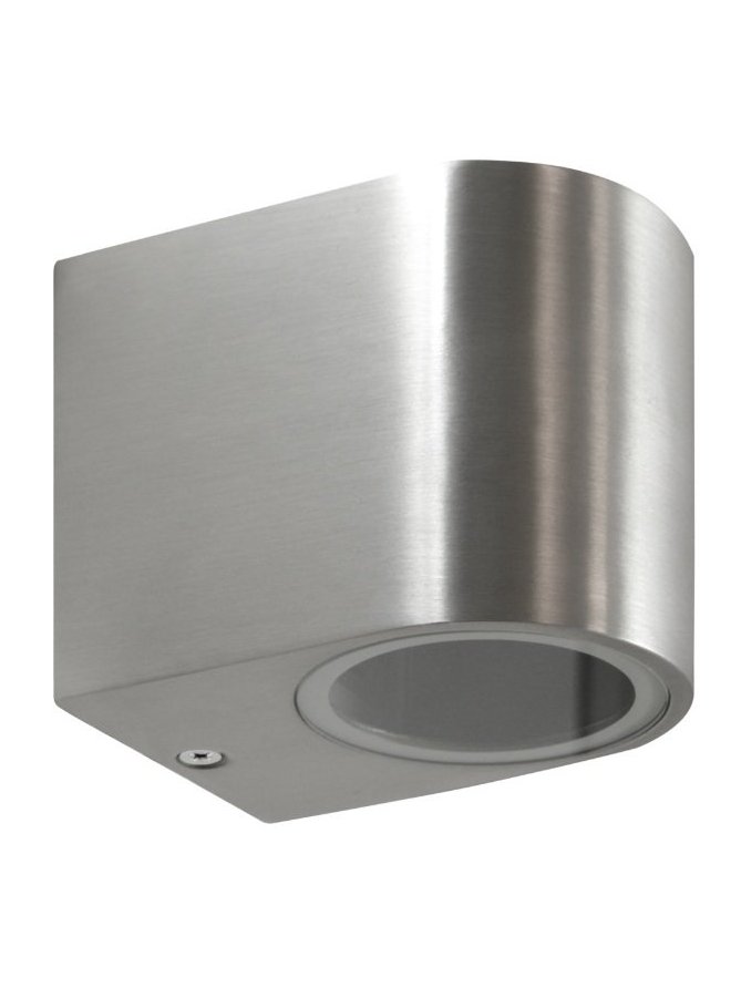 Kinkiet ogrodowy okrągły BOSTON GU10 srebrny w dół 304575 - LEDco.pl