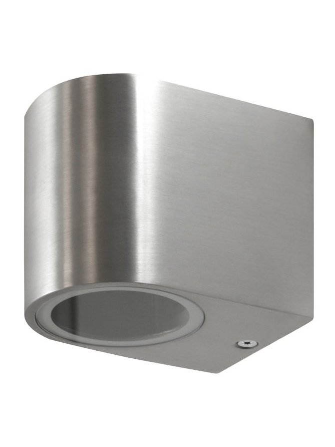 Kinkiet ogrodowy okrągły BOSTON GU10 srebrny w dół 304575 - LEDco.pl