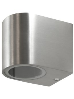 Kinkiet ogrodowy okrągły BOSTON GU10 srebrny w dół 304575 - LEDco.pl
