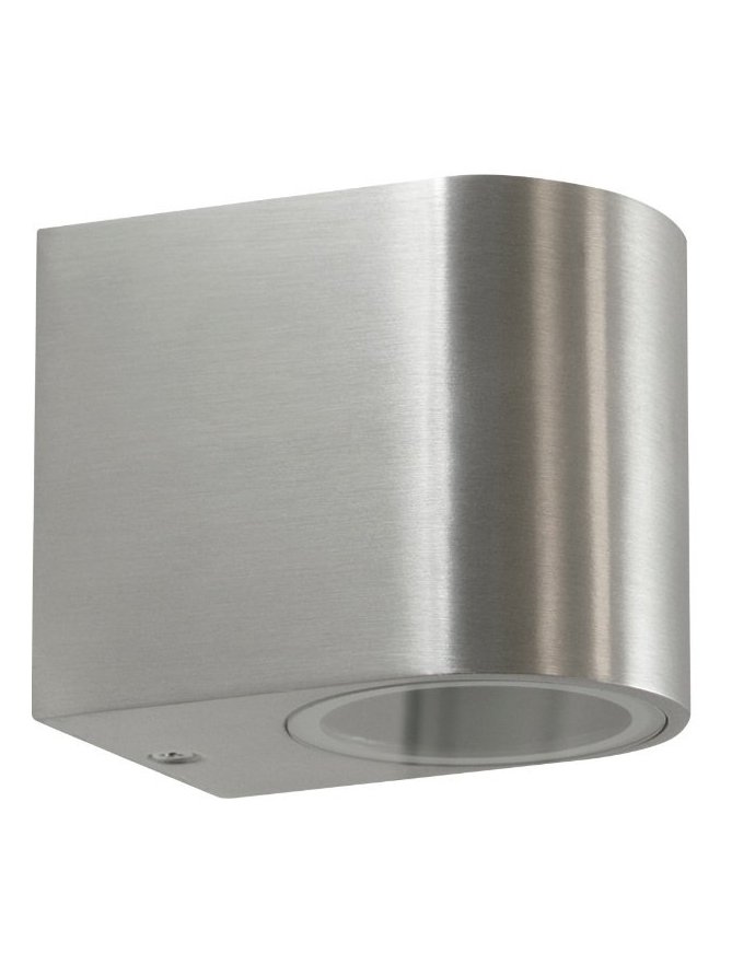 Kinkiet ogrodowy okrągły BOSTON GU10 srebrny w dół 304575 - LEDco.pl