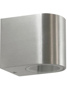 Kinkiet ogrodowy okrągły BOSTON GU10 srebrny w dół 304575 - LEDco.pl