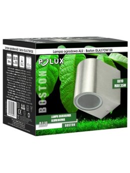 Kinkiet ogrodowy okrągły BOSTON GU10 srebrny w dół 304575 - LEDco.pl