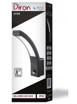Kinkiet ogrodowy Diron 10W LED z czujnikiem PIR - sklep LEDco.pl