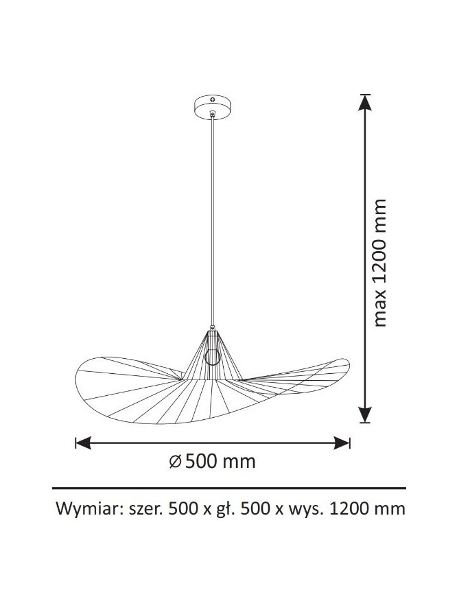 Lampa wisząca loft druciana ażurowa żyrandol ABANO 317186 - LEDco.pl
