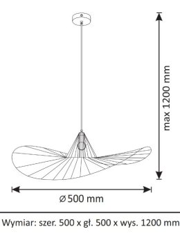 Lampa wisząca loft druciana ażurowa żyrandol ABANO 317186 - LEDco.pl