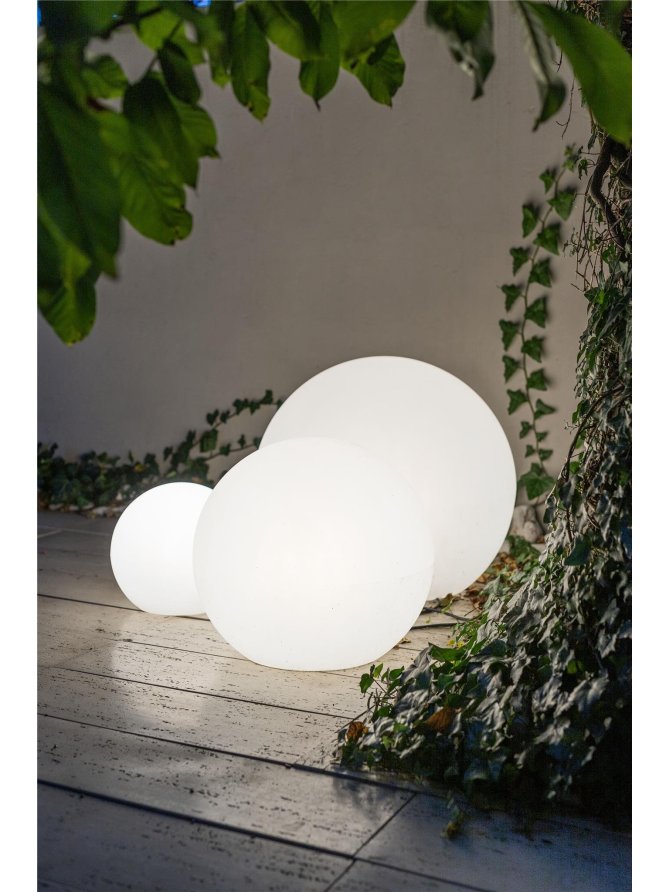Zestaw 4 świecących kul ogrodowych Cumulus (S+M+L+XL) - sklep LEDco.pl