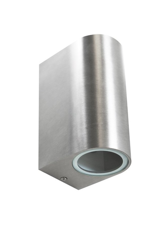 Kinkiet ogrodowy okrągły BOSTON 2xGU10 srebrny 304599 - LEDco.pl