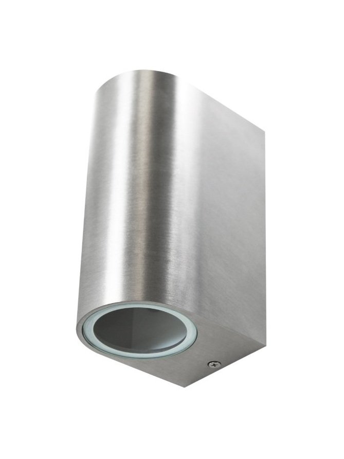 Kinkiet ogrodowy okrągły BOSTON 2xGU10 srebrny 304599 - LEDco.pl